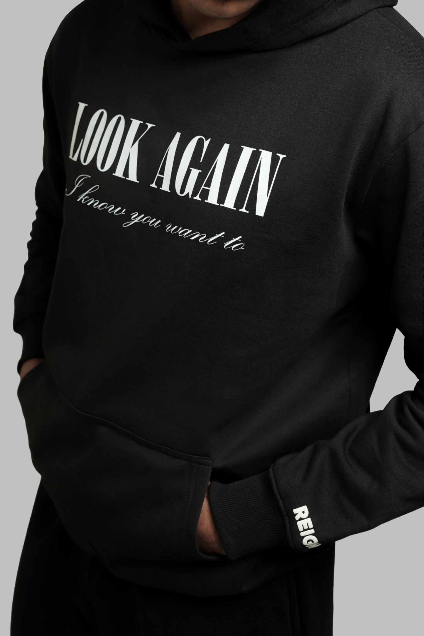 CAPTURED REGULAR FIT FLEECE HOODIE