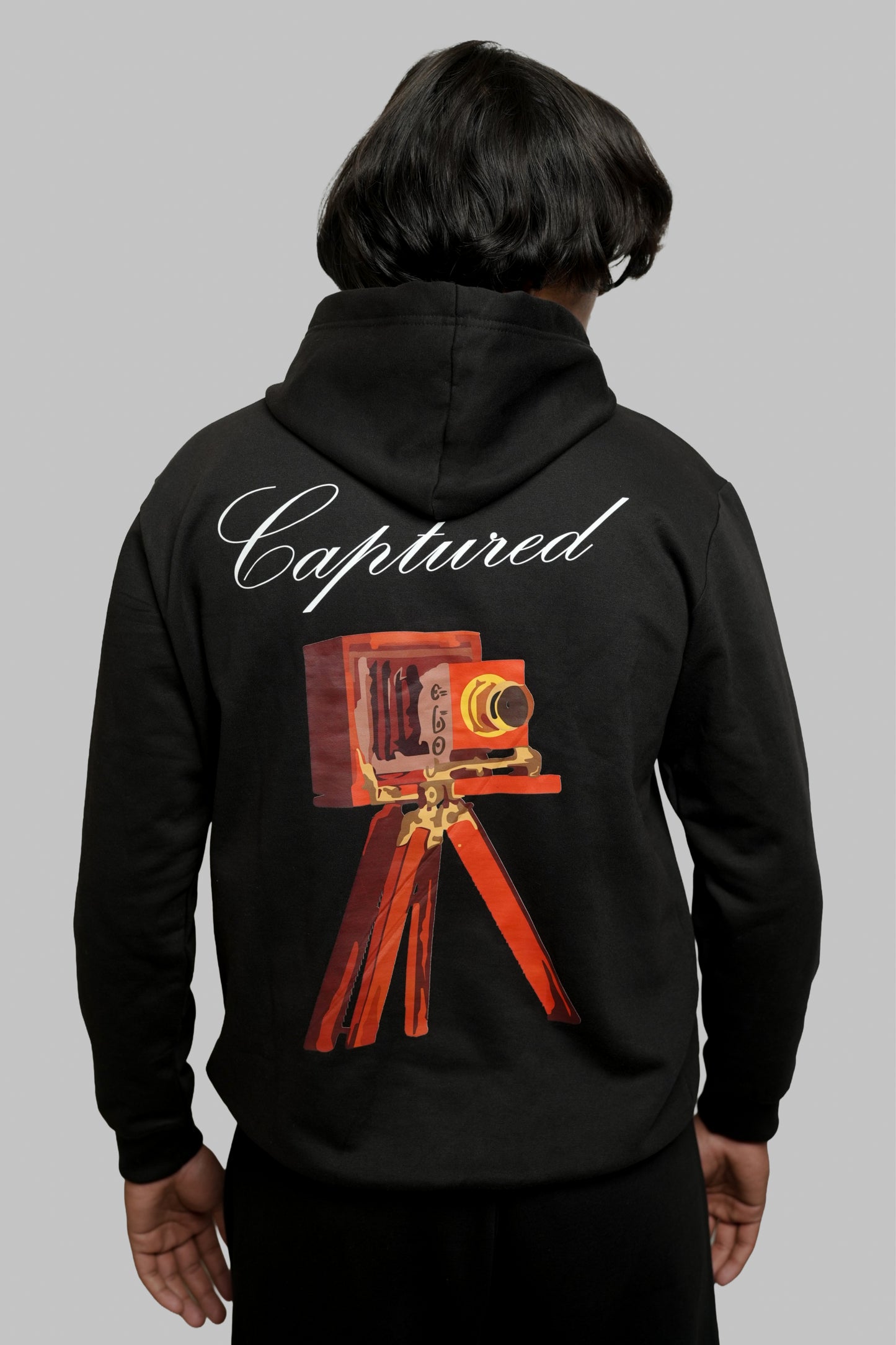 CAPTURED REGULAR FIT FLEECE HOODIE