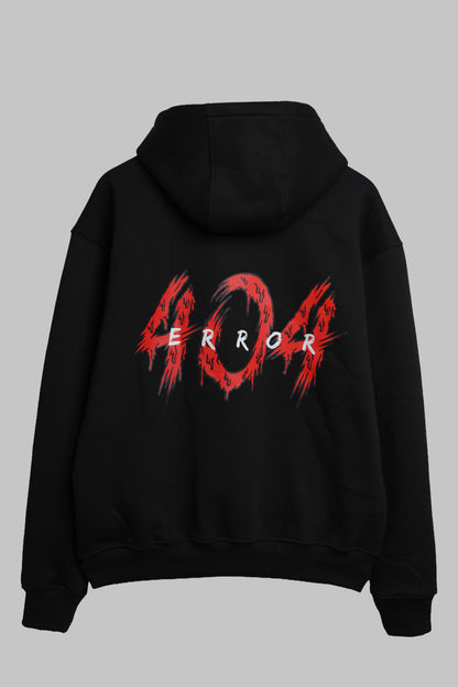 ERROR 404 OVERSIZED ZIPPER HOODIE