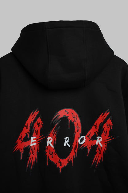 ERROR 404 OVERSIZED ZIPPER HOODIE